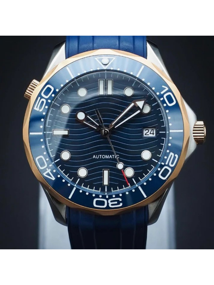 SEIKOMASTER - ROSE GOLD & BLUE