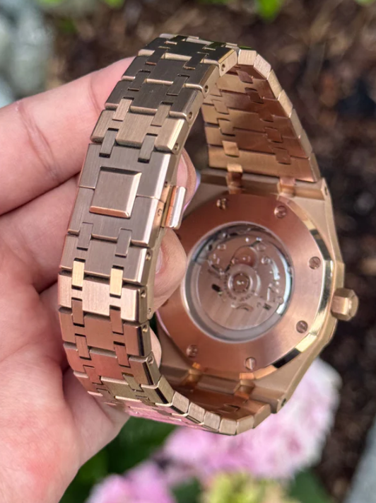 ROYAL SEIKOAK - ROSE GOLD SKELETON
