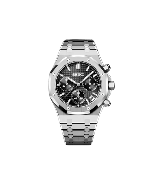 ROYAL SEIKOAK - BLACK CHRONOGRAPH