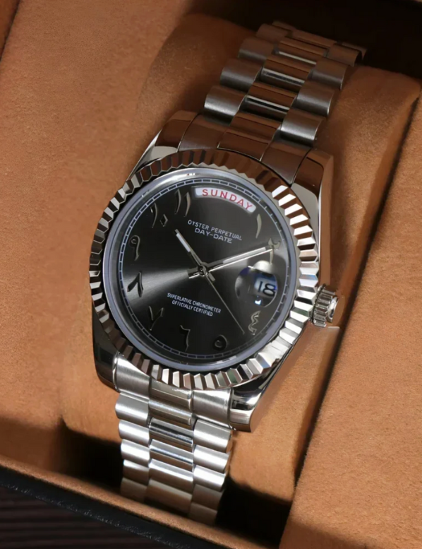 SEIKOJUST - DAYDATE ARABIC GREY