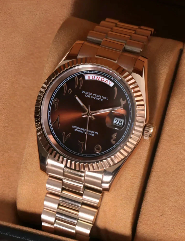 SEIKOJUST - DAYDATE ARABIC ROSE GOLD