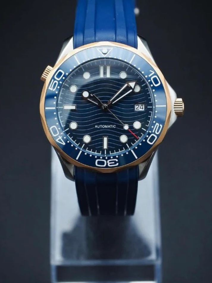 SEIKOMASTER - ROSE GOLD & BLUE