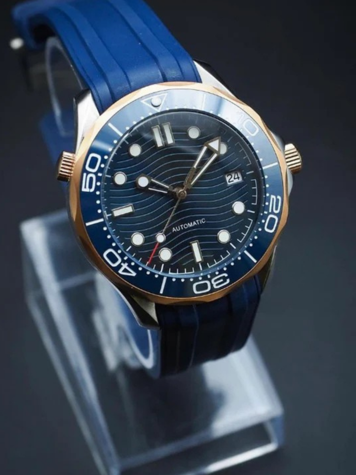 SEIKOMASTER - ROSE GOLD & BLUE