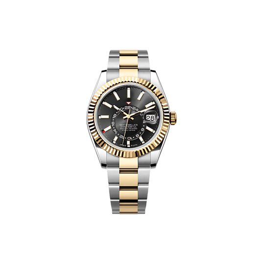 SEIKOJUST - SKY DWELLER TWO TONE BLACK DIAL