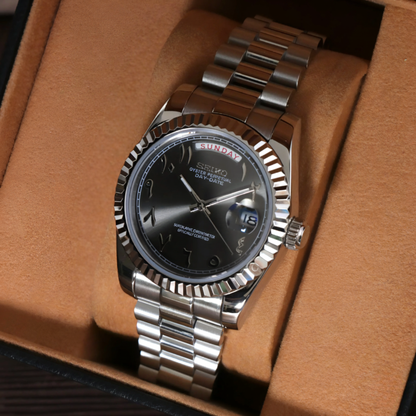 SEIKOJUST - DAYDATE ARABIC GREY