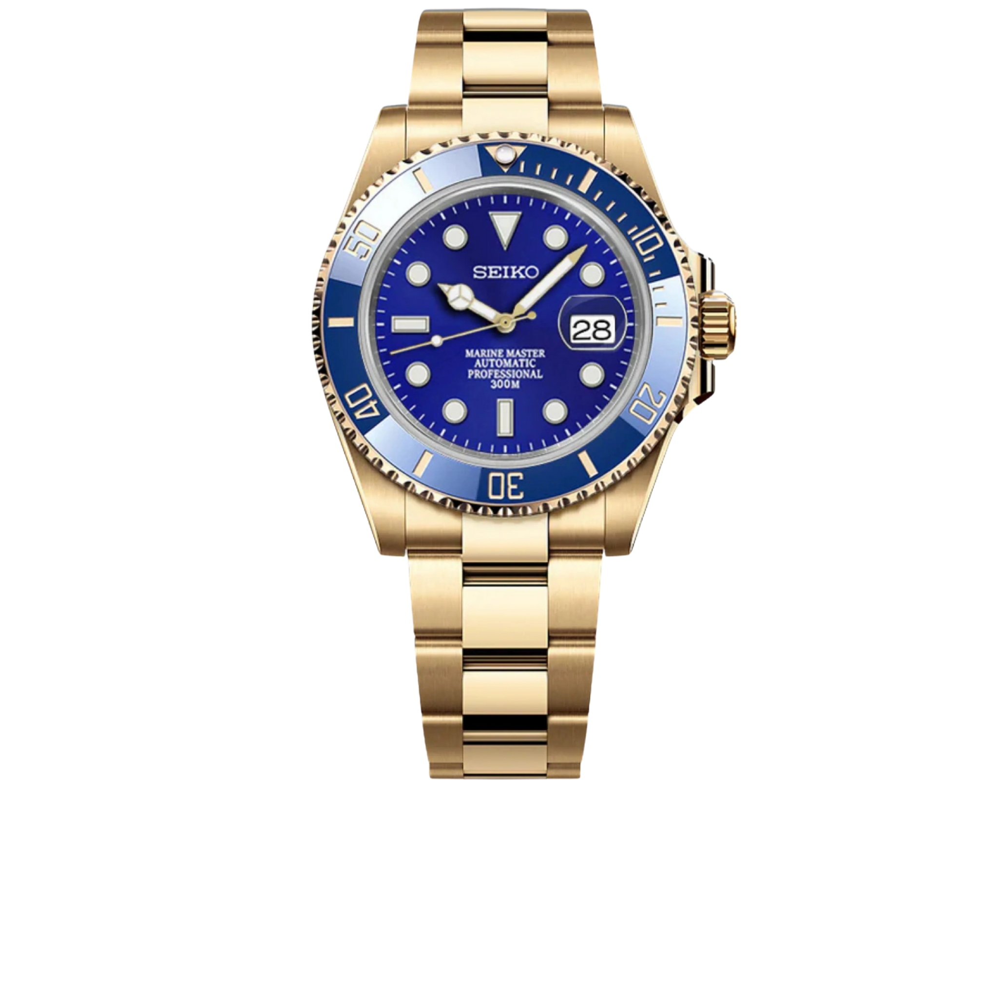 SEIKOMARINER - GOLD BLUE DIAL