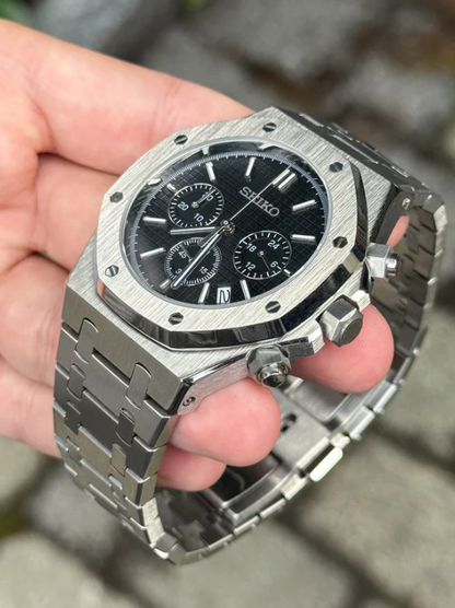 ROYAL SEIKOAK - BLACK CHRONOGRAPH