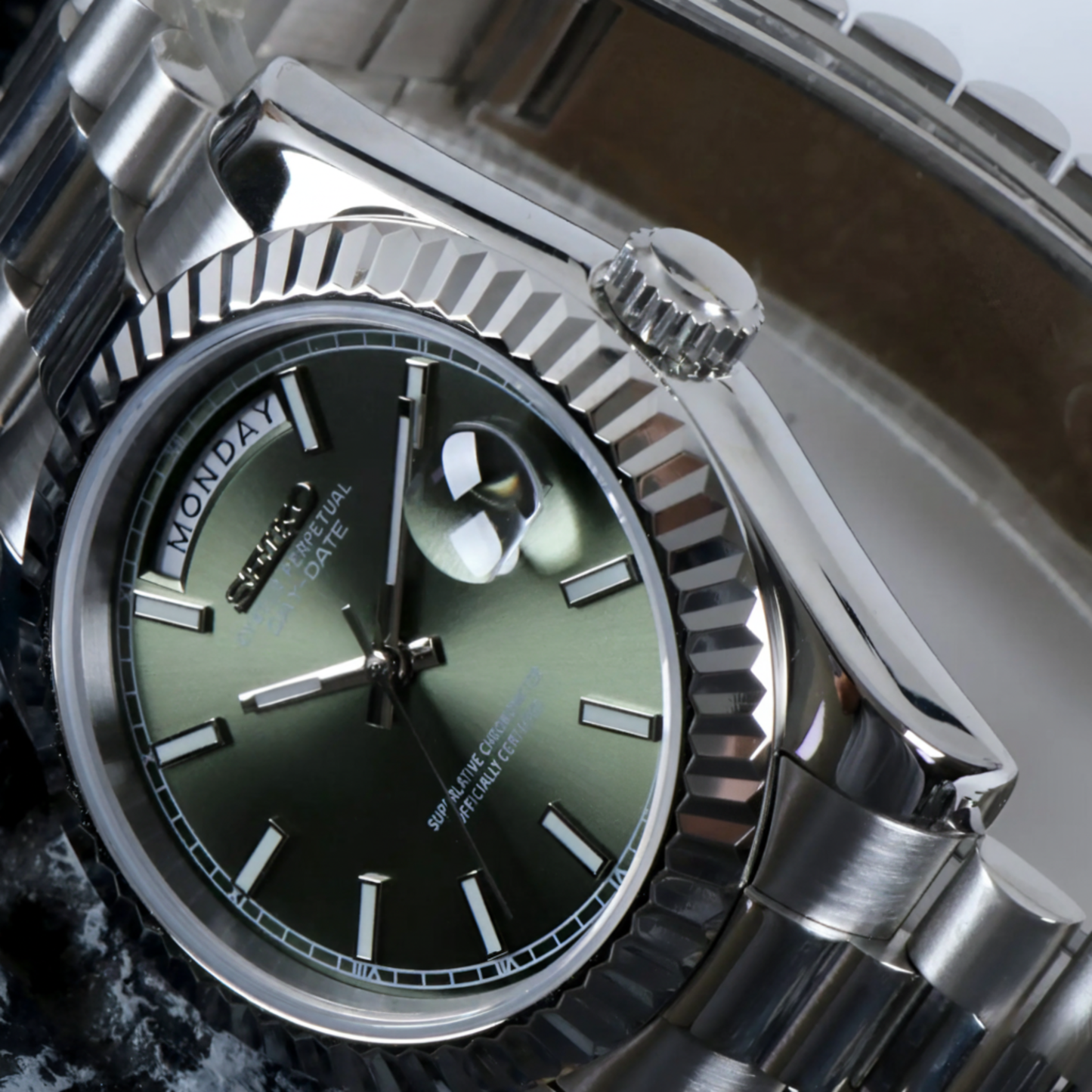 SEIKOJUST - DAYDATE MINT GREEN