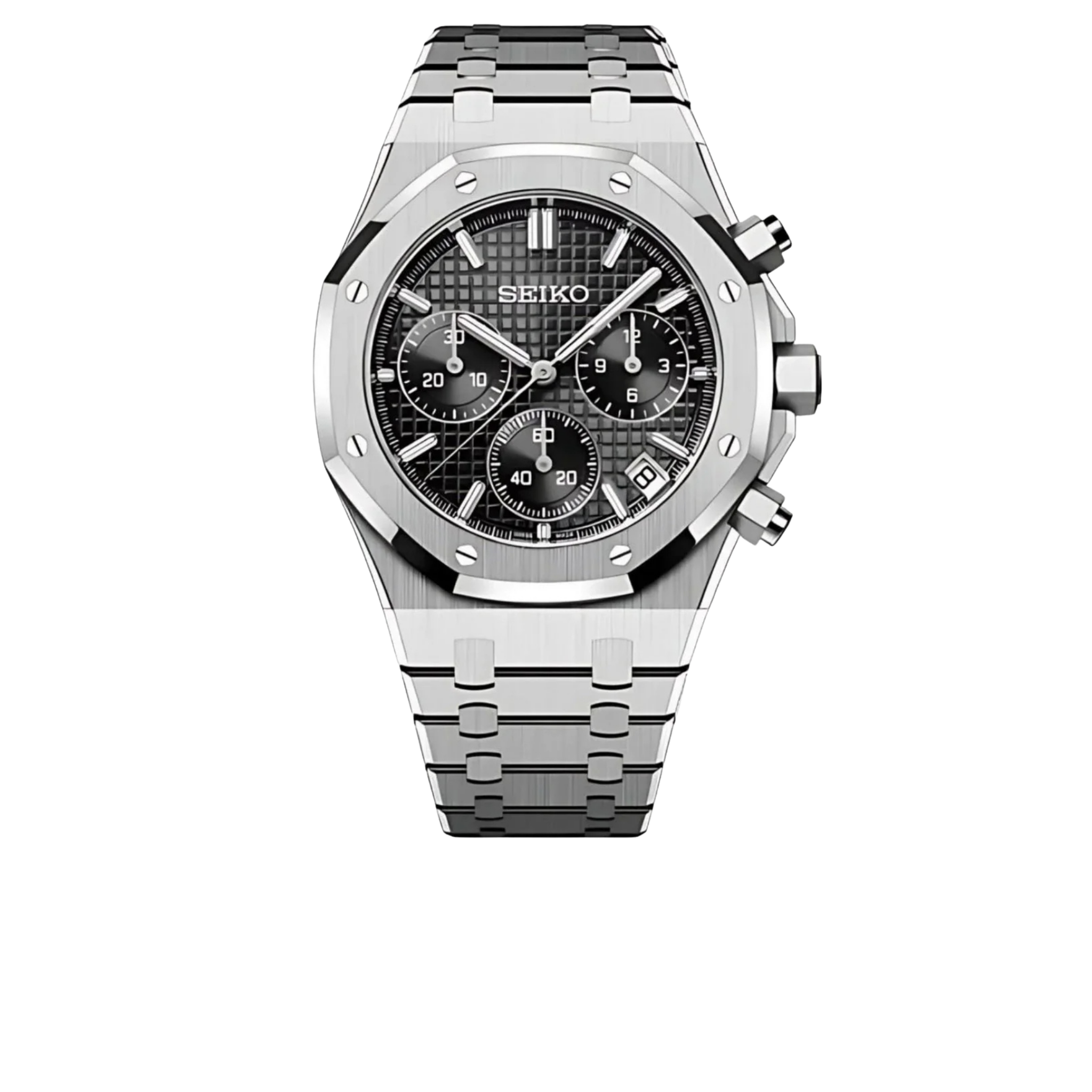 ROYAL SEIKOAK - BLACK CHRONOGRAPH