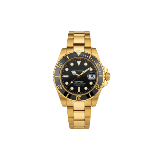 SEIKOMARINER - GOLD BLACK DIAL
