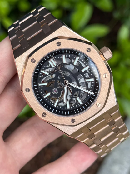 ROYAL SEIKOAK - ROSE GOLD SKELETON