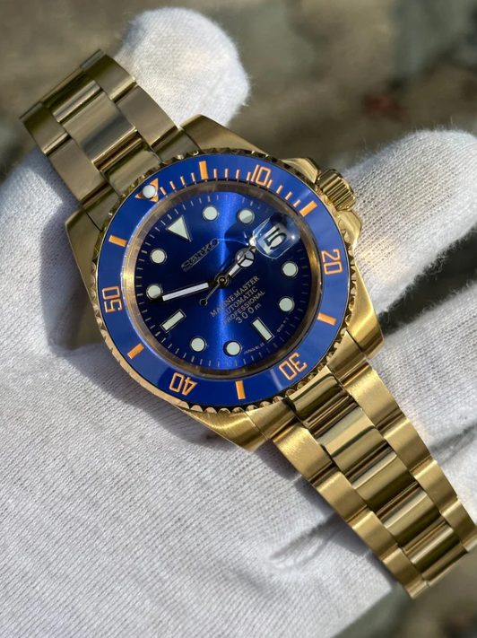 SEIKOMARINER - GOLD BLUE DIAL