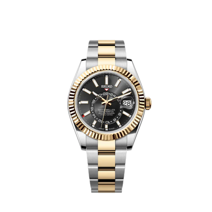 SEIKOJUST - SKY DWELLER TWO TONE BLACK DIAL