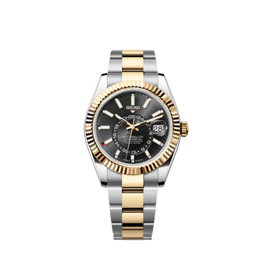 SEIKOJUST - SKY DWELLER TWO TONE BLACK DIAL