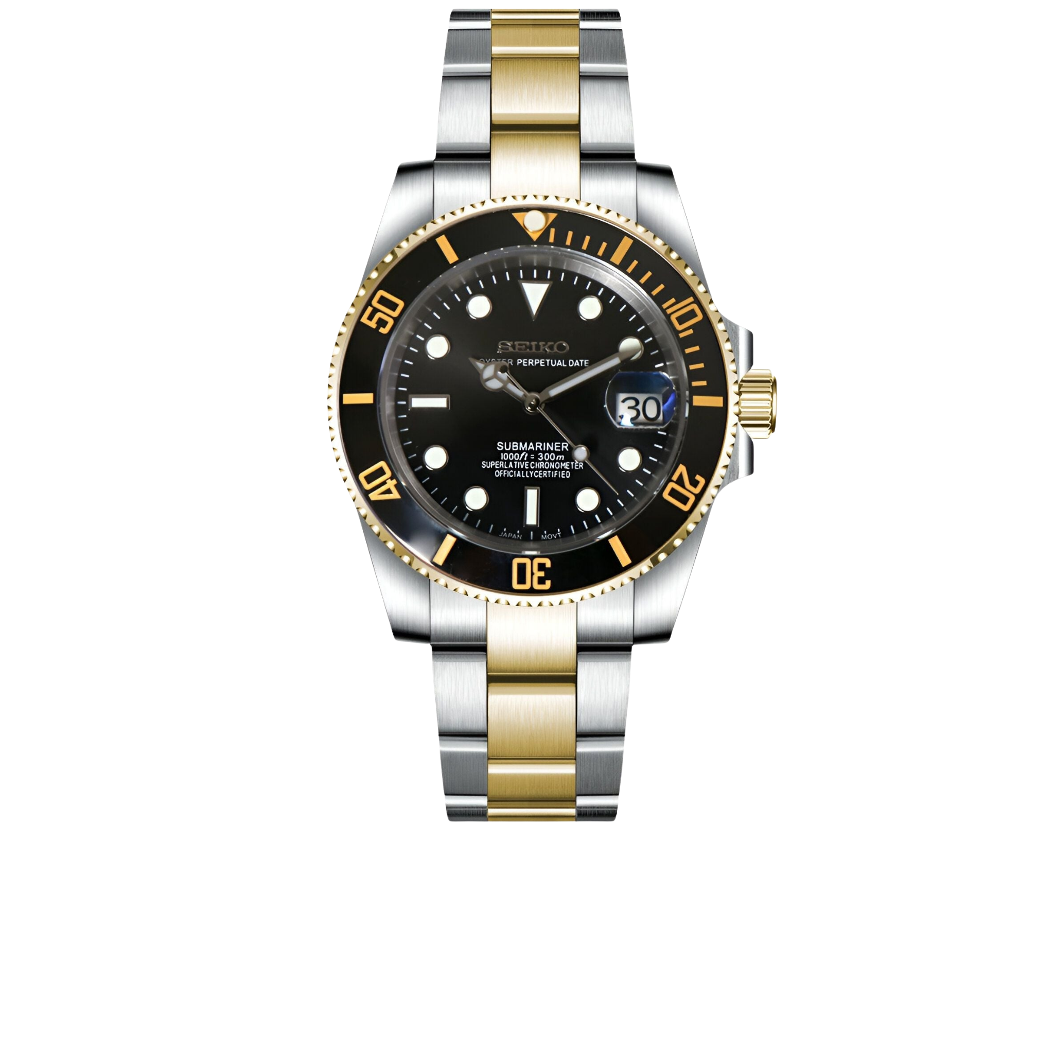 SEIKOMARINER - BLACK TWO TONE